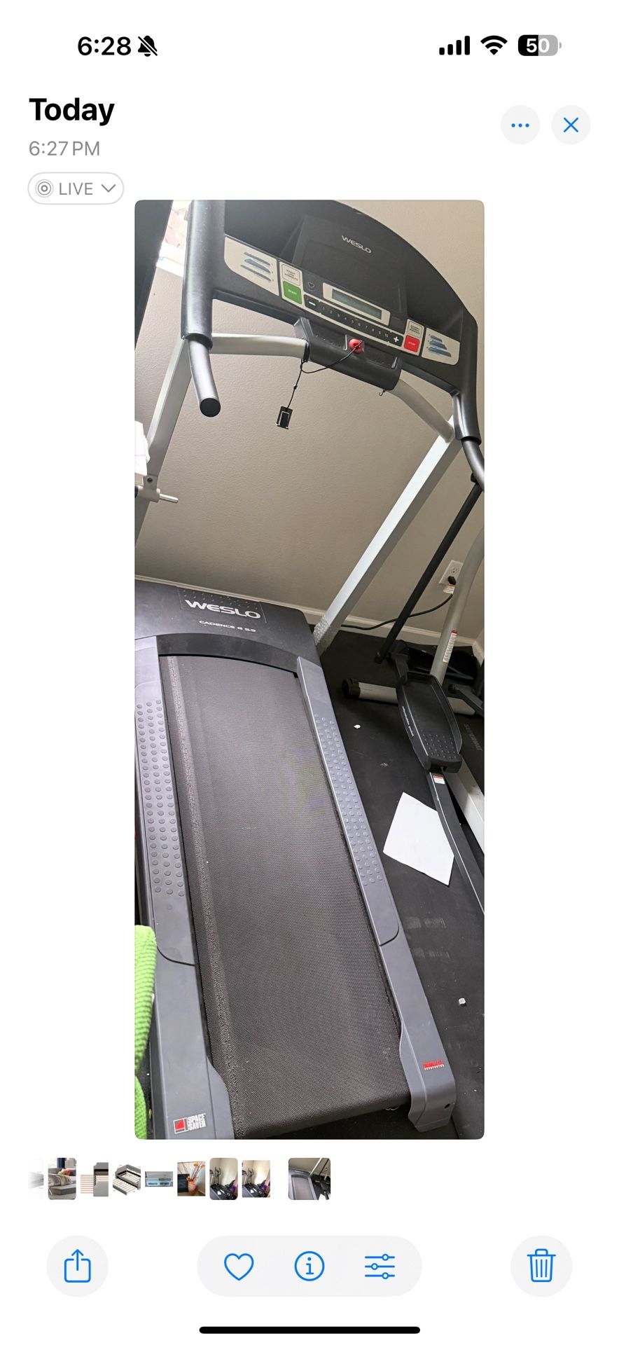 Weslo treadmill 