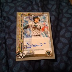 2025 TOPPS HOLLIDAY JACOB WILSON INSERT AUTO 25/25
