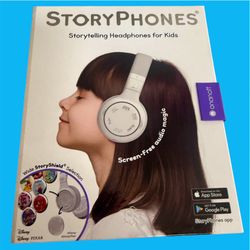 StoryPhones Storytelling Bluetooth Wireless Kids Headphones Intro Bundle NEW Wht