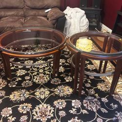 Glass Coffee And End Table