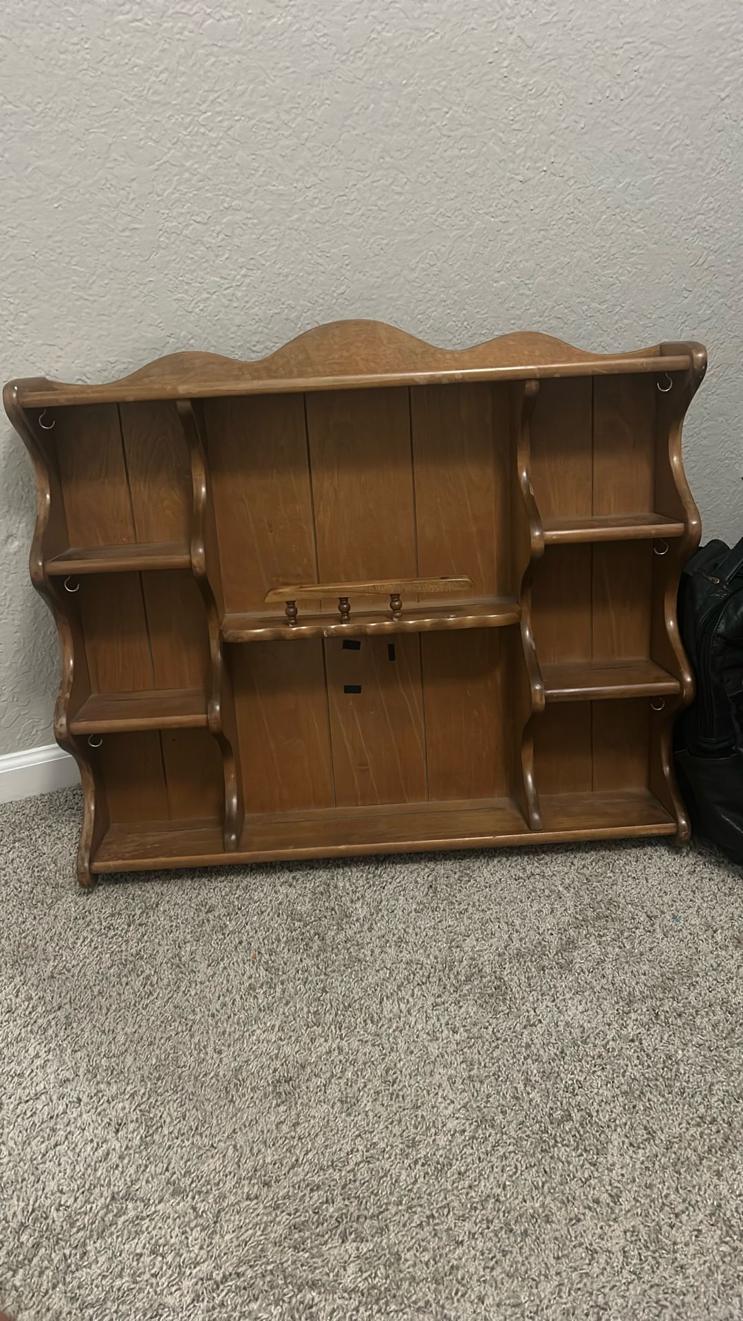 solid vintage collection display wall shelf