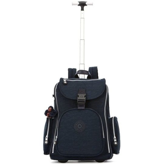 Kipling Alcatraz II Large Rolling Travel Bag Luggage Suitcase Backpack Carryon Blue Long Handle Nwot