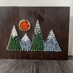 Mountain String Art 