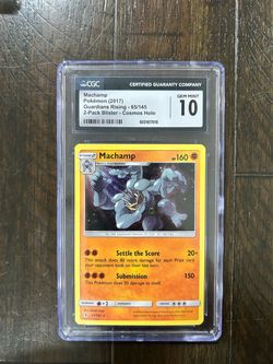 Machamp Holo Rare 65/145 SM-Guardians Rising ENG HP 160 CGC 10 Graded 🪐