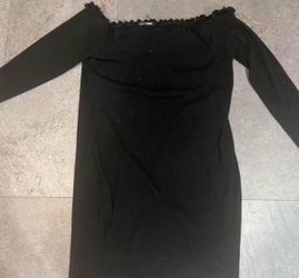 Women black off the shoulder dress