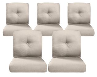 5 pack Set- outdoor Patio cushions Biege