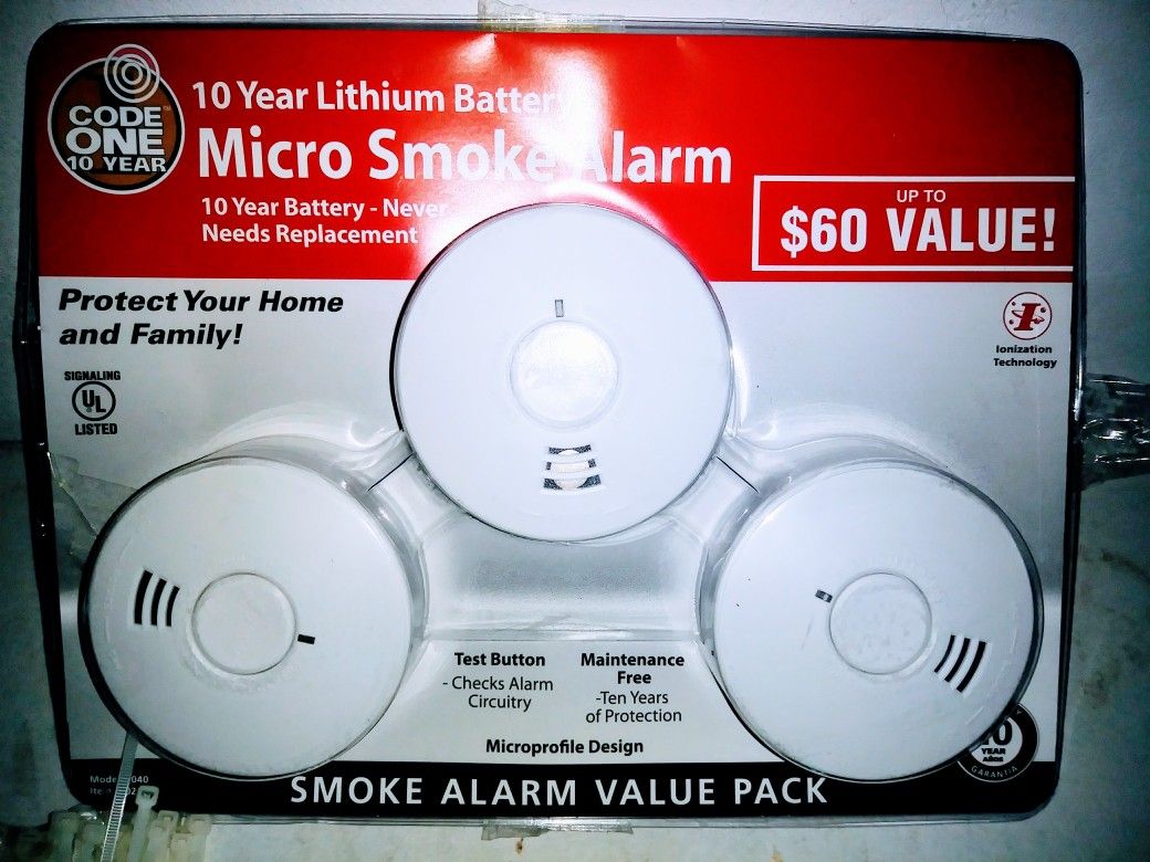 Smoke detector 3 pack