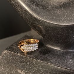 Gold Electroplate Ring, Brand New 