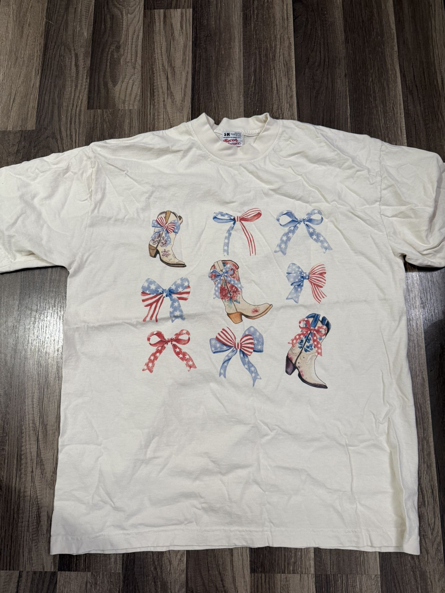 Patriotic, Cowboy Boot, Oversized T-Shirt