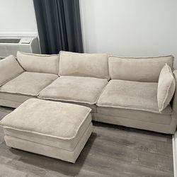 Beige Sofa Couch