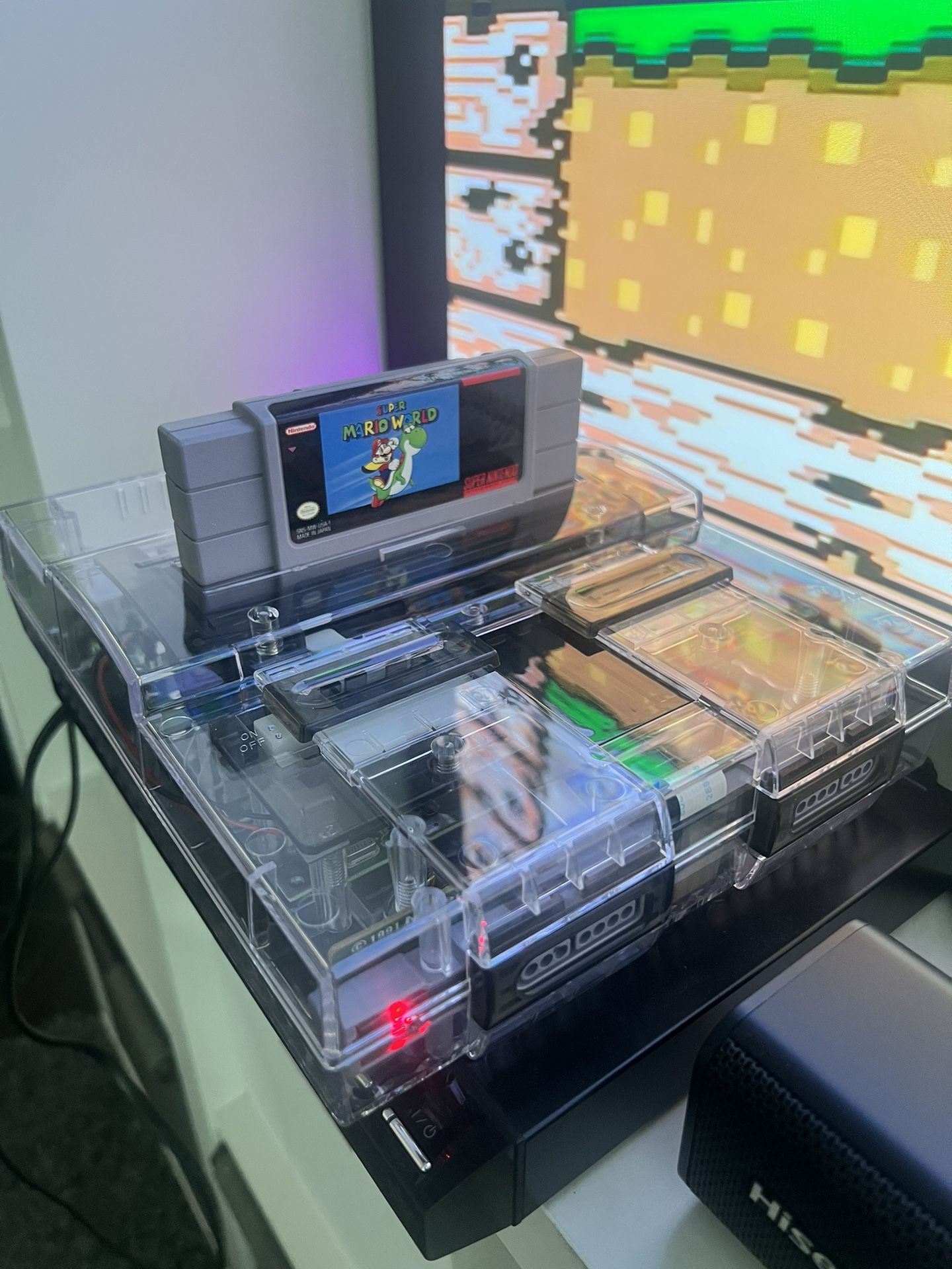 Custom Clear Shell Super Nintendo 1-Chip
