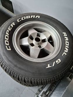 Cooper Cobra Radial G/T Tire on Aluminum Wheel