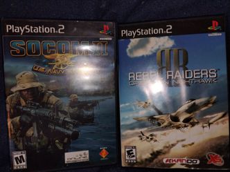 PS2 Games Lot – SOCOM II & Rebel Raiders
