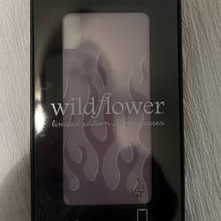 WildFlower IPhone XS Max purple flame case