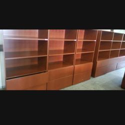 BOOKSHELVES WITH THE DRAWERS FOR SALE..