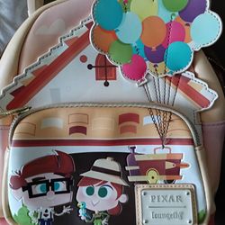 Loungefly Pixar Up Young Carl and Ellie Mini Backpack