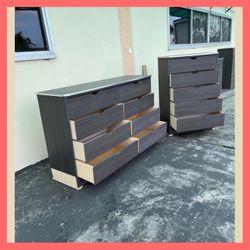 Dresser set / Five and eight drawers dresser