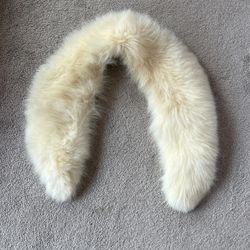 Genuine Off White Fox Collar