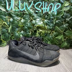 Nike Kobe 11 Elite Low Black Space Flyknit Reflective 822675-001 Men's Size 8