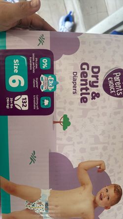 Parent's Choice Dry & Gentle Diapers Size 6