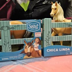 SPIRIT and CHICA LINDA TOY HORSES