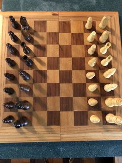 Wooden chess set