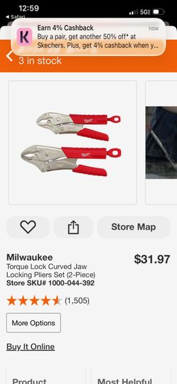 Milwaukee Torque Locking Pliers