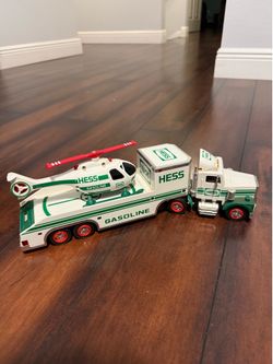 1995 VINTAGE HESS DIECAST Truck with Helicopter