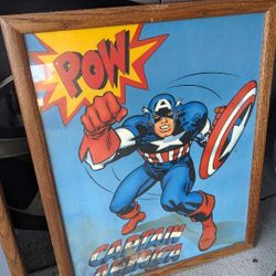 Captain America Framed Poster 