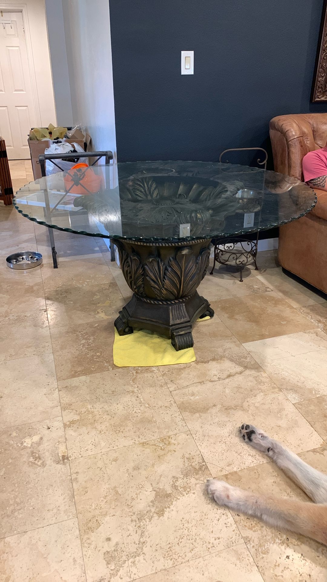 glass dinning table