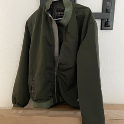 Military Green bomber jacket! Brand New! Mens Size large! 