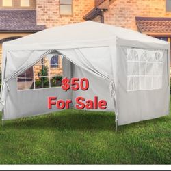 10x10 FT  Gazebo Canopy Party Tent,  Waterproof , Outdoor Patio Party Tent Wedding Tents with Removable Sidewalls for Backy