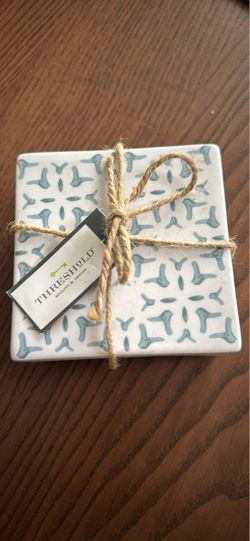 Threshold Ceramic Coaster Set