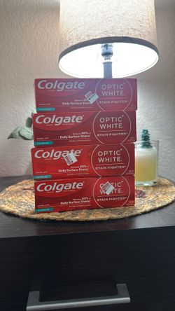 Colgate Optic White Stain Fighter Whitening Toothpaste, Fresh Mint Gel 4.2 oz