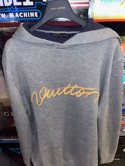 Louis Vuitton Grey Knit Hoodie Sweater
