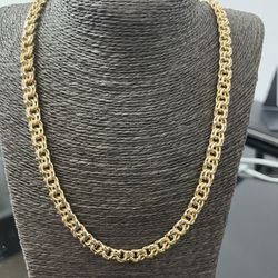 10k Gold SOLID Chino Link Chain 24inch, 8MM For A Good Price!!