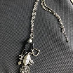 New Black/ Metal Charm Necklace- West Chester