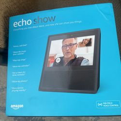 Amazon Echo Show smart assistant in black
