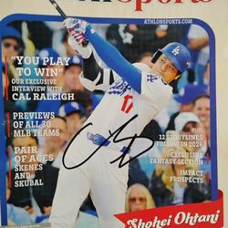 Shohei Ohtani Autograph Signed Magazine MLB Dodgers 