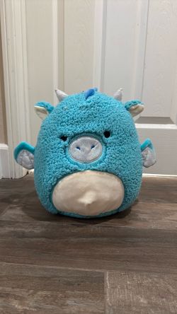 Squishmallows Official Kellytoy Squishy Soft Plush Toy Animal (12 Inch Fuzz-A-Mallows, Tatiana The Fuzzy Dragon)