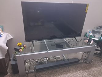 VIZIO Smart TV with TV Stand & Soundbar -