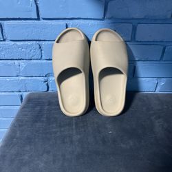 Men Teal yeezy slides size 10