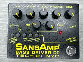 Tech 21 SansAmp Bass Driver DI V2 Preamp Pedal (A1D033480)