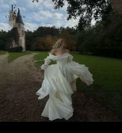 White Lace Cottage Dress