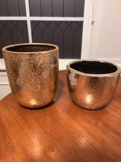 Gold Planter Pots
