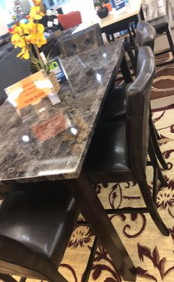 Dining table set with 6 chairs