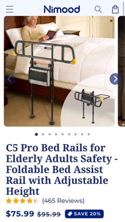 Bed rails with motion light Nimood