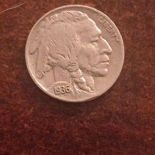 1936 F Indian Head Buffalo Nickel