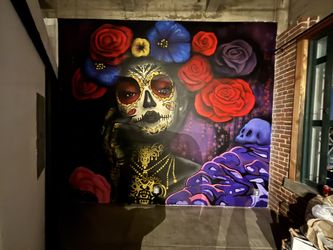 Hand painted mural