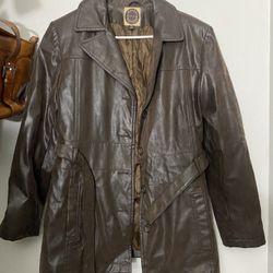 Vintage Leather Coat 